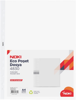 Noki 4830 A4 Poşet Dosya 100`lü Paket - 1