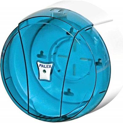Palex 3442-1 Mini Pratik Tuvalet Kağıdı Dispenseri Şeffaf Mavi - 1
