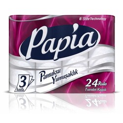Papia Tuvalet Kağıdı 3 Katlı 24'lü - 1