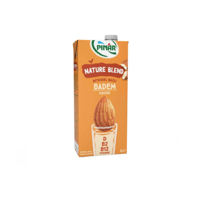 Pınar Nature Blend Bitkisel Bazlı Badem İçeceği 1 Lt 12'li - 1