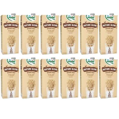 Pınar Nature Blend Bitkisel Bazlı Yulaf İçeceği 1 Lt 12'li - 2