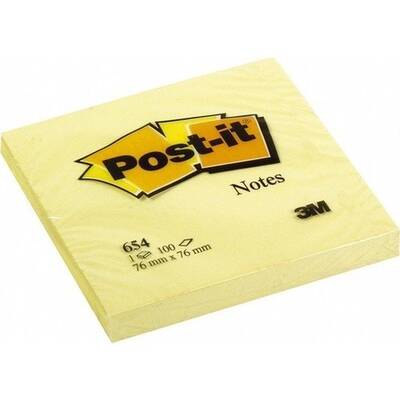 Post-it Yapışkanlı Not Kağıdı Sarı 76*76 mm - 1