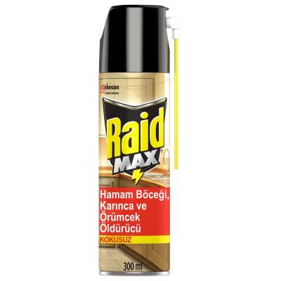 Raid Max Hamam Böceği ve Örümcek Öldürücü 300 Ml - 1