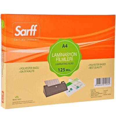 Sarff Laminasyon Filmi 125 Mikron A4 100’lü Kutu - 1