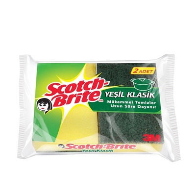 Scotch Brite Yeşil Klasik 2li - 1