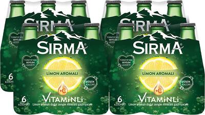 Sırma Limon Aromalı C Vitaminli Soda 200 ml 24`lü - 1