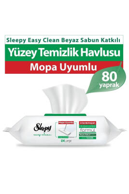 Sleepy Yüzey Temizleyici Mendil Mop Uyumlu XL 80'li - 1