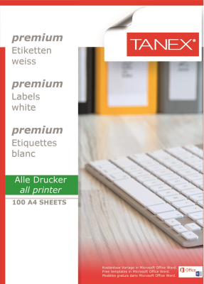 Tanex Laser Etiket TW-2612 105 X 48 MM - 1