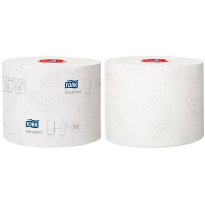 Tork Advanced Çift Rulo Orta Boy Tuvalet Kağıdı - Çift Katlı - 100 metre - 27`li Rulo - 2