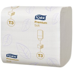 Tork Premium Yumuşak Katlamalı Tuvalet Kâğıdı - Çift Katlı - 252 Yaprak - 30 Paket - 3