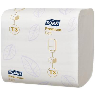 Tork Premium Yumuşak Katlamalı Tuvalet Kâğıdı - Çift Katlı - 252 Yaprak - 30 Paket - 3
