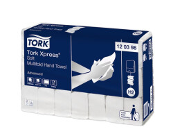 Tork Xpress Z Katlı Kağıt Havlu Advanced - Çift Katlı - 180 Yaprak - 21 Paket - 21,2cm x 25,5cm - 1