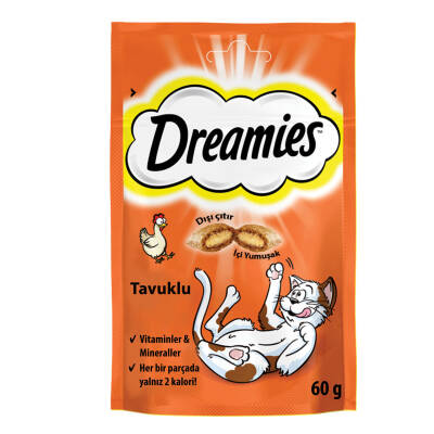 Dreamies Tavuklu Kedi Ödül Maması 60 G - 1